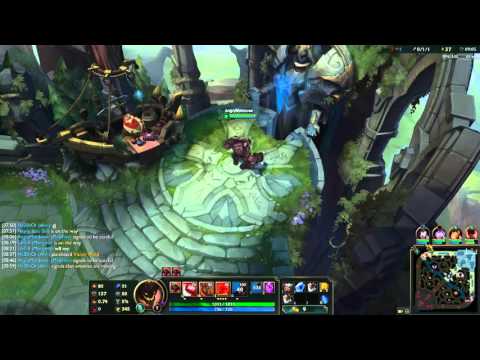 LoL - Malphite vs Riven top - Placement game - Patch 6.1
