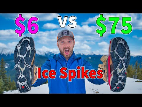 BUDGET vs EXPENSIVE ICE CLEATS // Kahtoola Microspikes vs Amazon