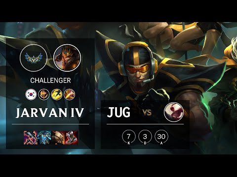 Jarvan IV Jungle vs Lee Sin - KR Challenger Patch 12.4