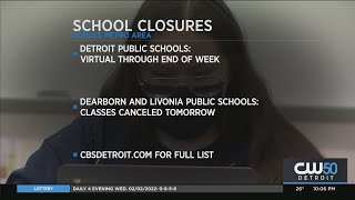Michigan School Closings: Several Districts Canceling Classes, Going Virtual Due To Winter Storm