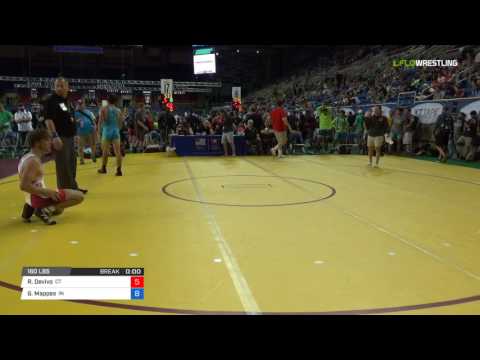 Junior FS 160 Round of 64 - Ryan Devivo (CT) vs. Gleason Mappes (IN)