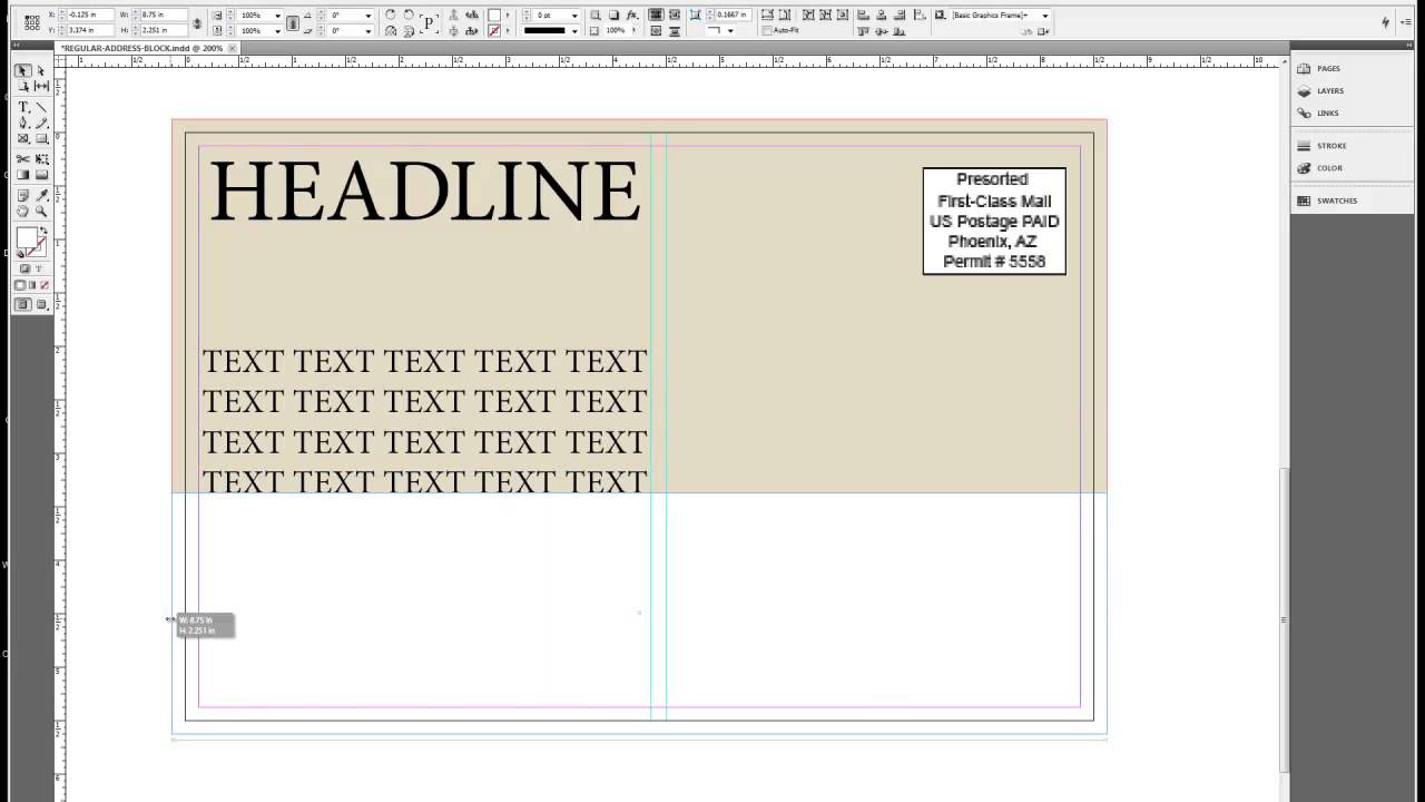 Postcard Design Tips - Regular Address Block | Cactus Mailing