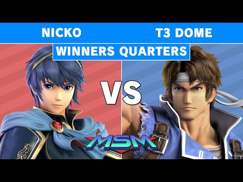 MSM 189 - Demise | Nicko (Marth, kirby) vs CG | T3 Dome (Ritcher) Winners Quarters - Smash Ultimate