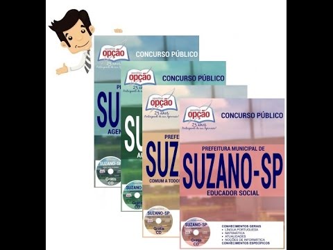 Apostilas Concurso Suzano 2016 - Cargos de Nível Médio e Superior
