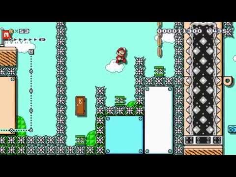 On Pins and Needles: V1 (Short) by Annim - SUPER MARIO MAKER - No Commentary 1AI