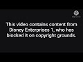 This Video Contains Content From Disney Enterprises 1 Who Has Blocked It On Copyright Grounds