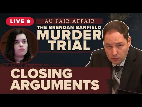 LIVE | Closing arguments in Brendan Banfield Murder Trial | Au Pair Affair | COURT + REACTION