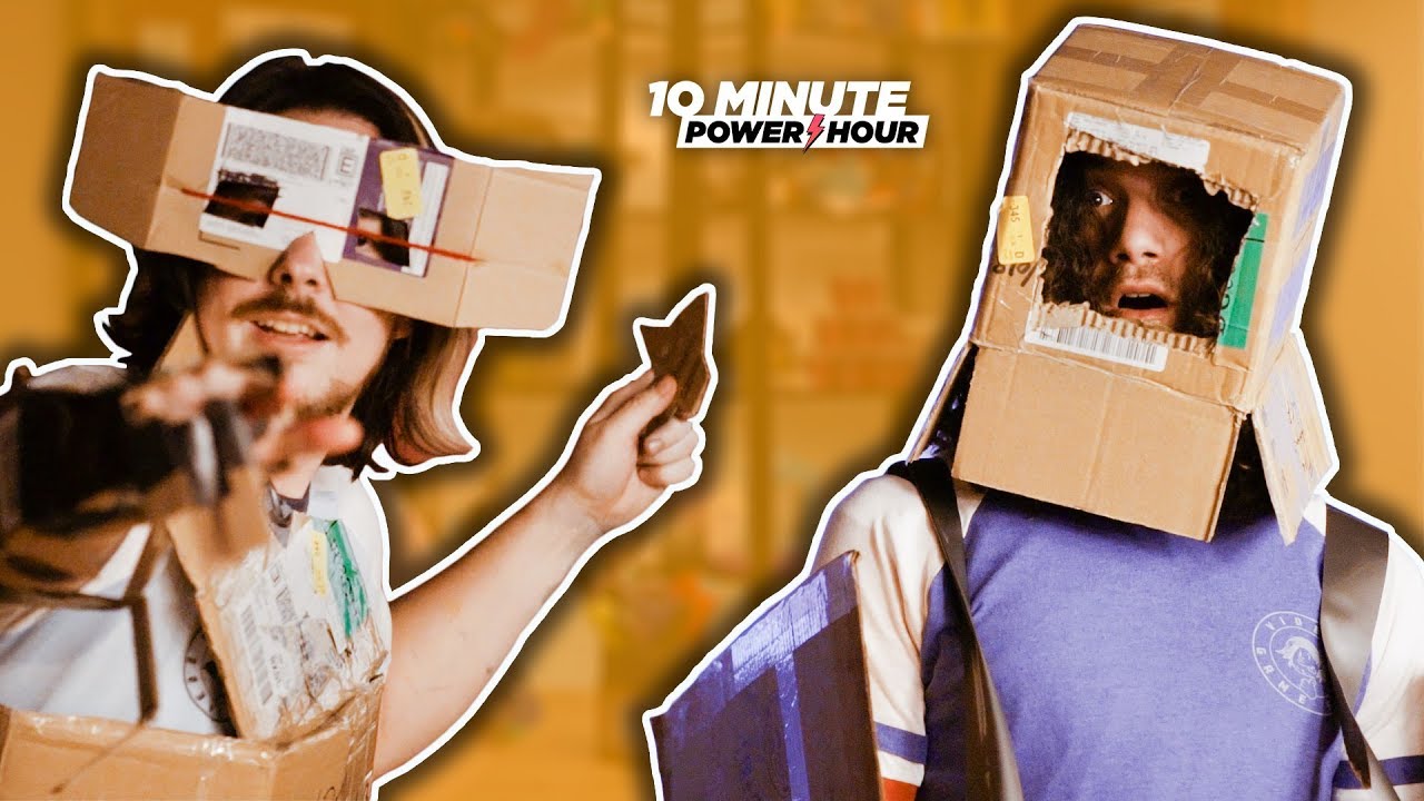 Making Cardboard ROBOTS (More Like Ronots lol) - Ten Minute Power Hour