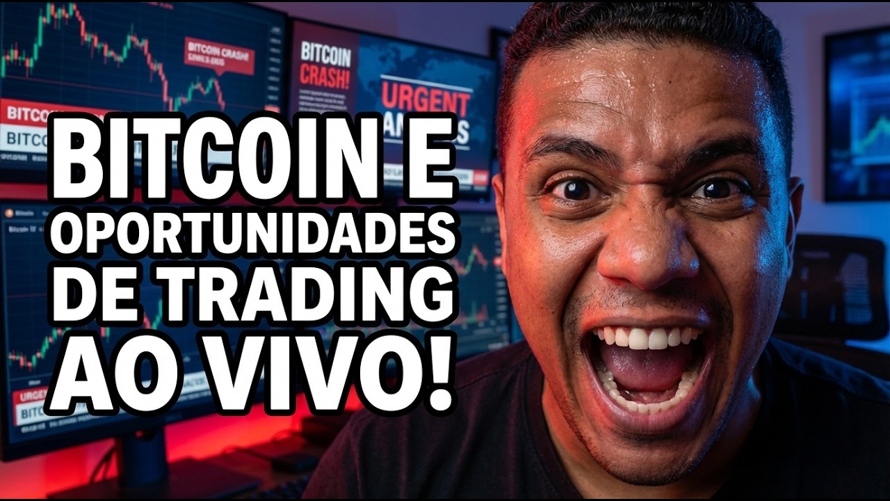 URGENTE: Bitcoin esteja preparado para isso! Analise e trading ao vivo