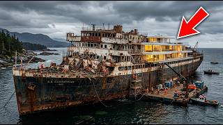 99-Year-Old Abandoned Cruise Ship Reborn as a Floating Luxury Mansion