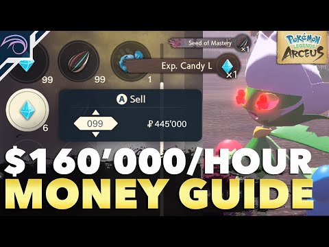How to Get $160'000/Hour! MONEY FARMING GUIDE in Pokemon Legends Arceus