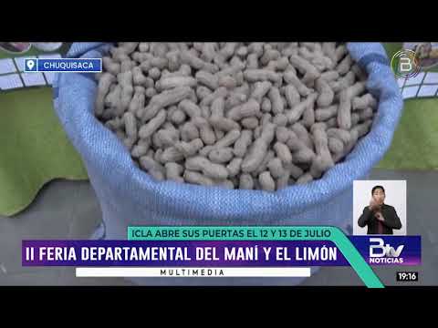 Chuquisaca: Icla prepara la II Feria Departamental del Maní, Limón y sus derivados