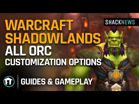 Warcraft Shadowlands: All Orc Customization Options