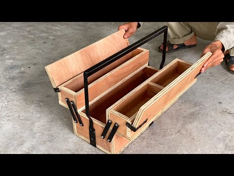 DIY - Great ideas from craftsmen // How to make a smart 3-tier toolbox // Homemade toolbox !