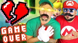 EVIL LUIGI HAS WORST VALENTINES DAY EVER IN REAL LIFE | MARIO BROS OFFICE PRANK WARS - Squad Skits