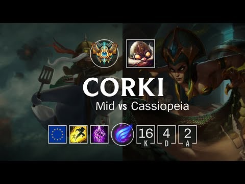 Corki Mid vs Cassiopeia - EUW Master Patch 8.24