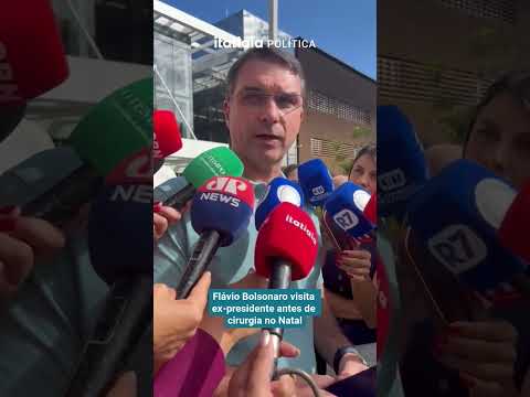 FLÁVIO BOLSONARO VISITA EX-PRESIDENTE ANTES DE CIRURGIA NO NOTAL