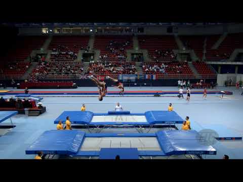 Russian Federation 1 (RUS) M - 2017 Trampoline Worlds, Sofia (BUL) - Qualification Synchro R1