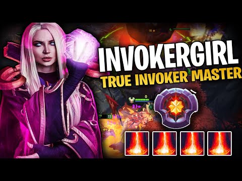 InvokerGirl Master Tier Invoker NonStop Sunstrike Dota2
