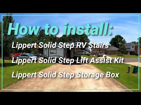 Lippert Solid Step | RV Steps | Lift Assist Kit | Storage Box Installation