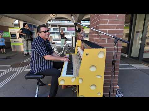 Born to be a Boogieman (Nico Brina) STREET BOOGIE PIANO for KMSK in Münsingen on May 30, 2025