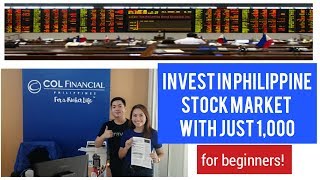 Invest Stock Market for beginners  | Philippine Stock Exchange | COL Financial | Easiest way!
