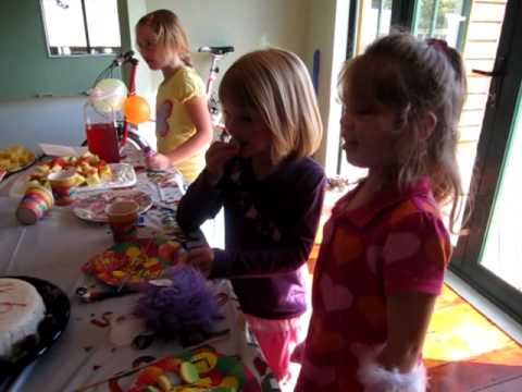 Singing Happy Birthday to Rhianne