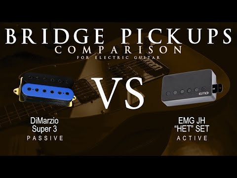 DiMarzio SUPER 3 vs EMG JH HET SET - Bridge Guitar Pickup Comparison Tone Demo