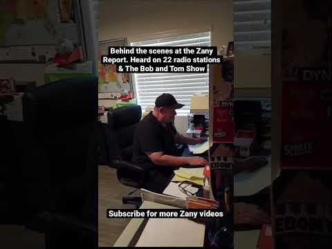 Behind the scenes at the Zany Report. Full video posted on my channel- Bob Zany #shorts