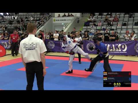 Deutsche Meisterschaft 2019 - PF Jug. A m -57 kg Julian Münsterer vs Ahmet Secer