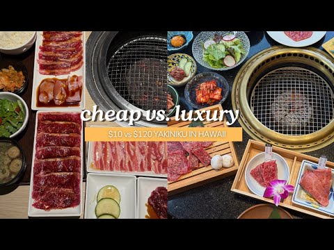 Cheap vs Luxury Yakiniku in Hawaii ✨ $10 vs $120 Meals in Honolulu, Hawaii 🌺