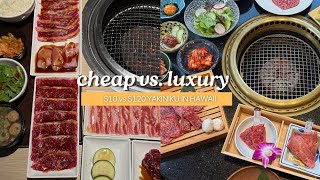 Cheap vs Luxury Yakiniku in Hawaii ✨ $10 vs $120 Meals in Honolulu, Hawaii 🌺