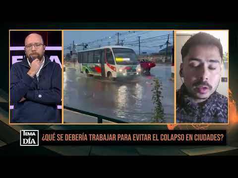 ¿Santiago podría colapsar? La falta de colectores de agua y el rol técnico de Senapred