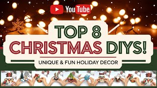 Top 8 DIY Christmas Crafts 🎅 Unique & Fun Holiday Decor Ideas!
