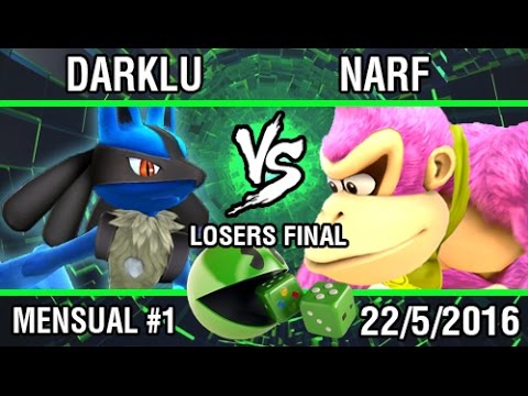 [Smash @ GAMBLER #1] Darklu (Lucario) vs Narf (Donkey Kong) SSB4 Losers Final - Top 8
