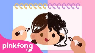 We're All Different! | Doodle My Friends |  Healthy Habits for Kids | Pinkfong Songs for Children gameplay video by Tgerwing, 2:43 duration