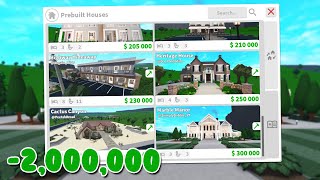 BUYING ALL THE NEW BLOXBURG MARKETPLACE HOUSES IN THE NEW UPDATE! + leaking things 👀