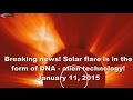 Breaking news! Solar flare is in the form of DNA ...