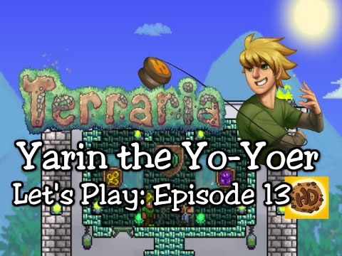 Terraria 1.3 Yoyo Let's Play Part 13: Gloves, Bags, & Frozen Weapons! (1.3 expert playthrough)