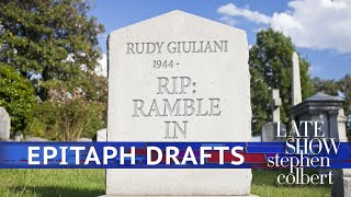 Rudy Giuliani&#39;s Gravestone: The Rough Drafts