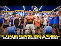 If Testosterone Was A Video Deadlifting With A College Football Team
