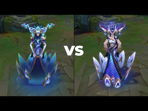 Porcelain Lissandra vs Prestige Porcelain Lissandra Skin Comparison | League of Legends