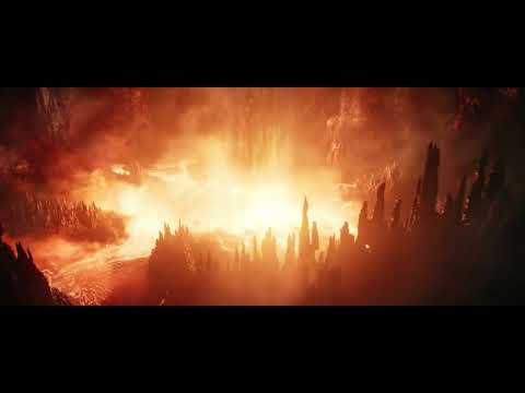 Mt. Doom (Orodruin) erupting for the first time