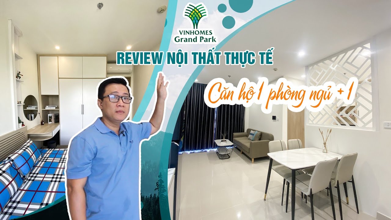 REVIEW THỰC TẾ CĂN HỘ CHUNG CƯ VINHOMES GRAND PARK 1PN +1 | KTS HUỲNH XUÂN HẢI