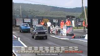 preview picture of video 'Santiago Racing Toyota Starlet Crash 8/8/10 At Island Dragway'