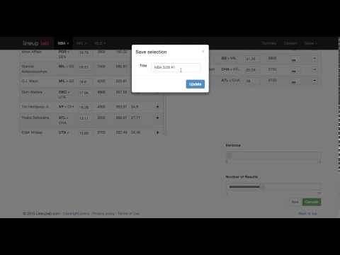 Fanduel Optimizer Nfl
