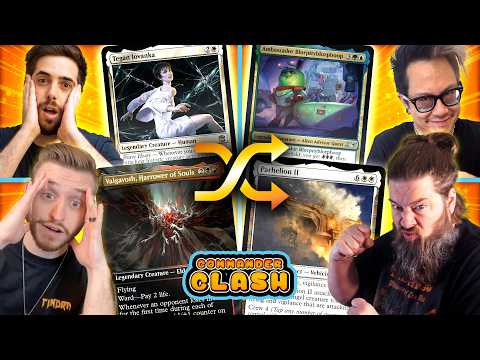 The Magic Gods Choose Our Commanders (and make someone play stickers...) | Commander Clash