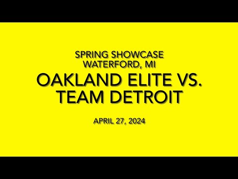 (Highlights) Oakland Elite vs. Team Detroit Spring Showcase Pool Game