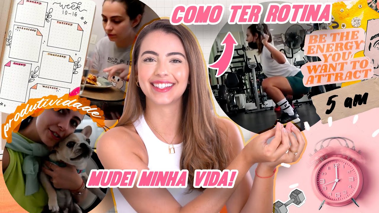 5 PASSOS para CRIAR SUA ROTINA e SER MAIS PRODUTIVO! (Como eu mudei minha vida) ✨
