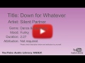 Down For Whatever Silent Partner Dance Electronic Funky YouTube Audio Library BGM